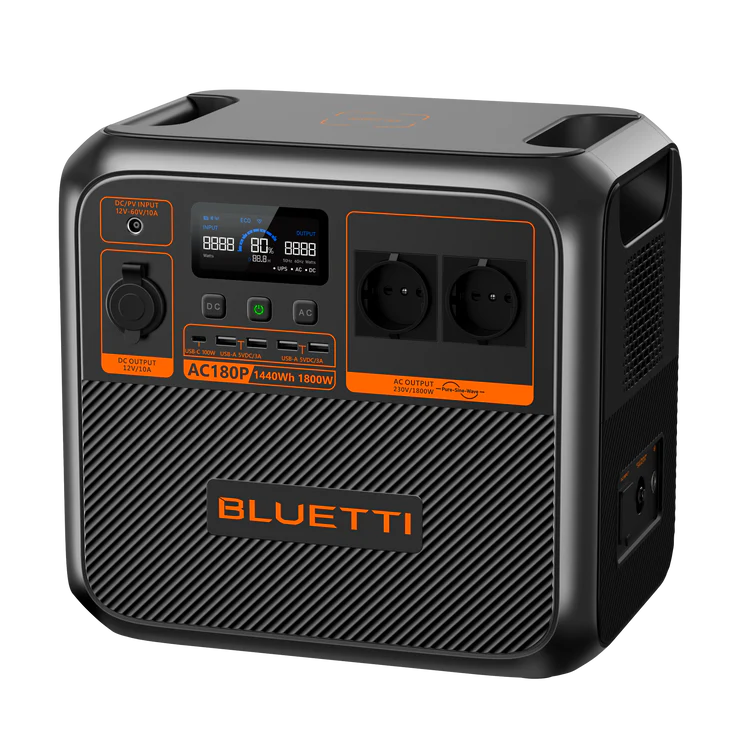 Bluetti AC180P - Pålitlig kraftstation (1800W | 1440Wh)