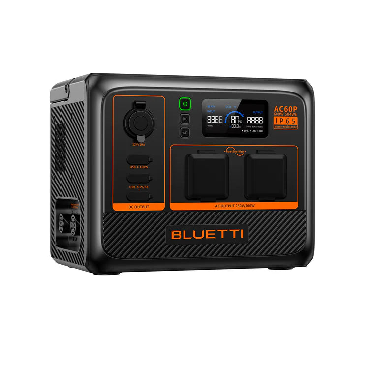 Bluetti AC60P - Pålitlig kraftstation (600W | 504Wh)