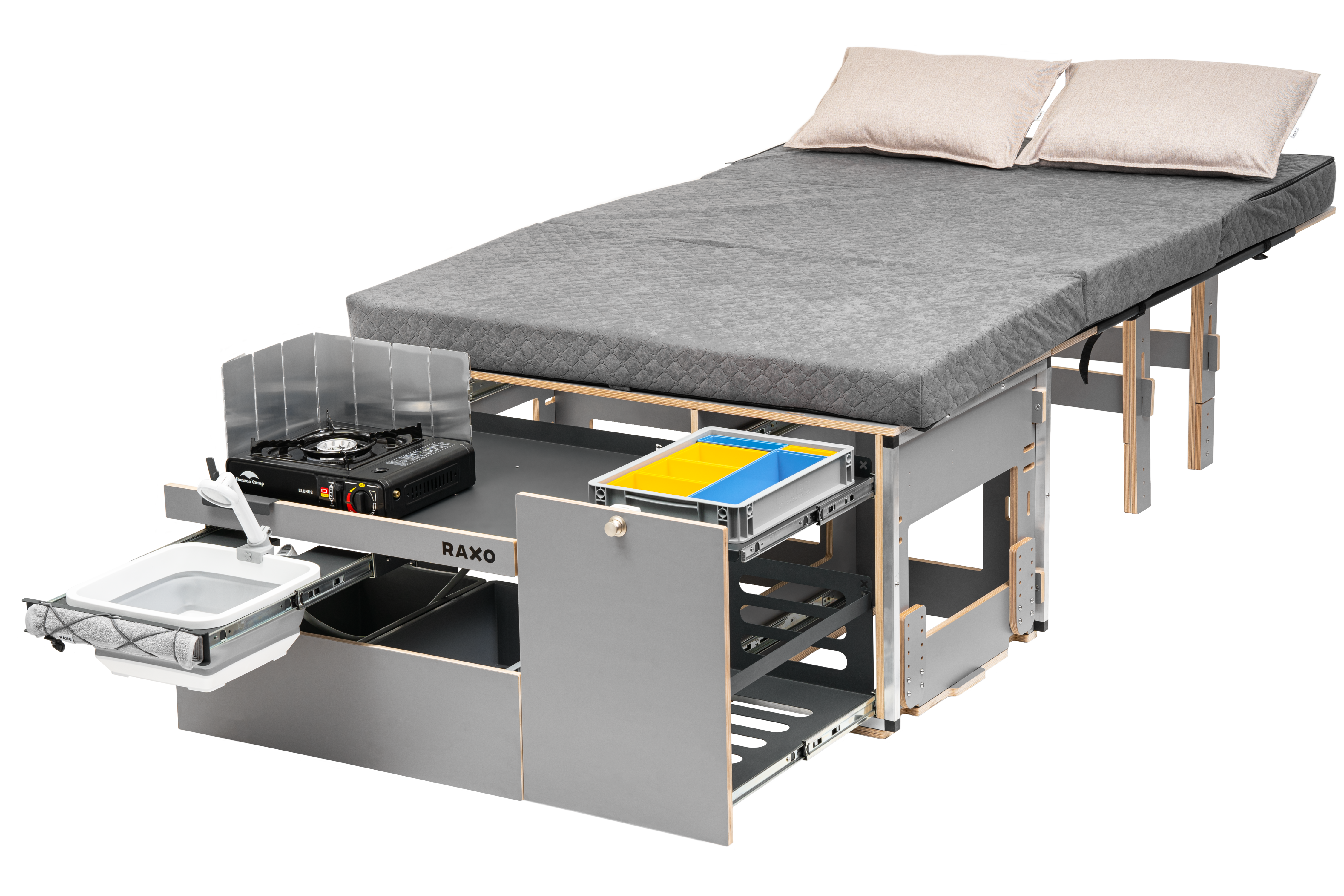 RAXO Base Campervan Module - Förvandla din bil till en bekväm och funktionell husbil