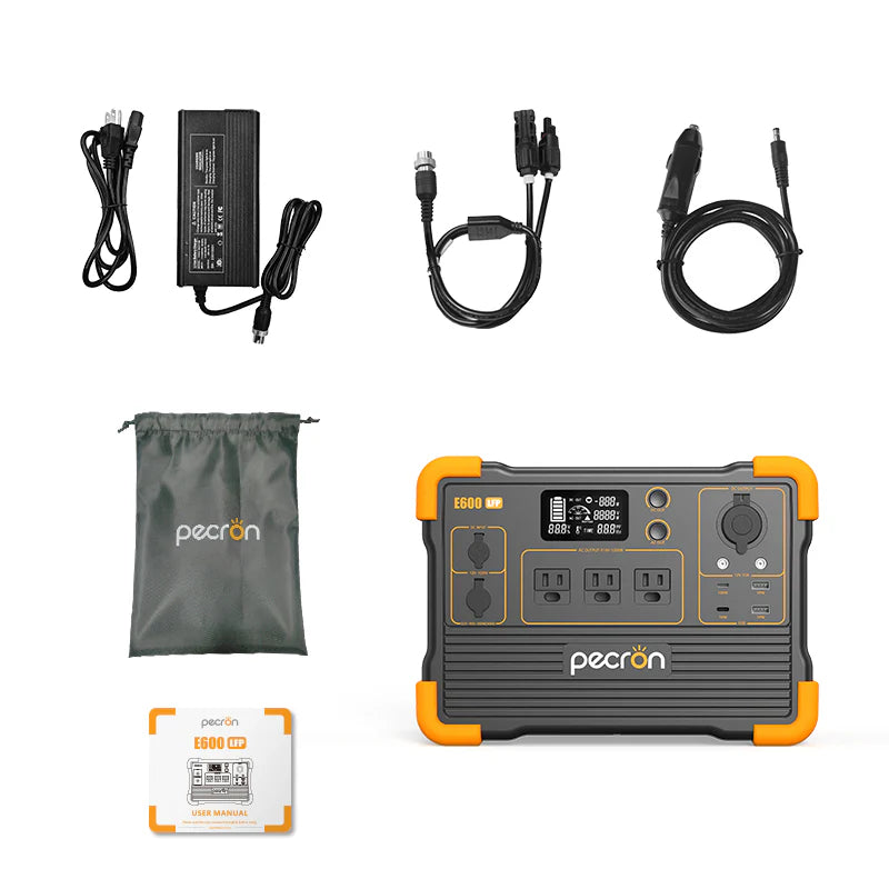 PECRON E600LFP - Letvægts power station (1200W | 614Wh)