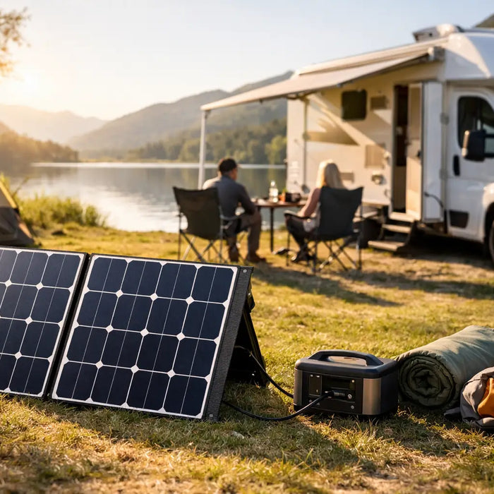 Hvor stort solcellepanel til camping skal du vælge?