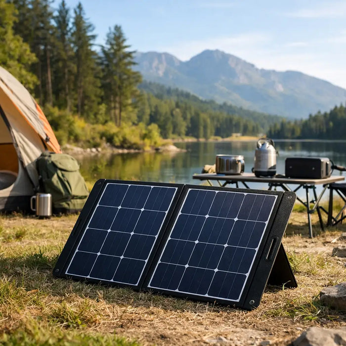 Vælg et transportabelt solpanel til camping