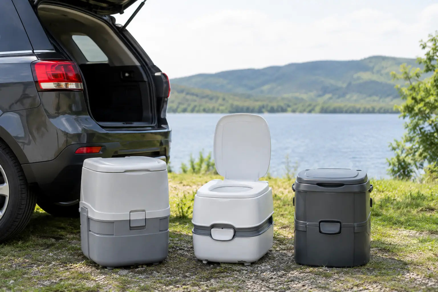 Hvilket campingtoilet passer bedst til bilen?