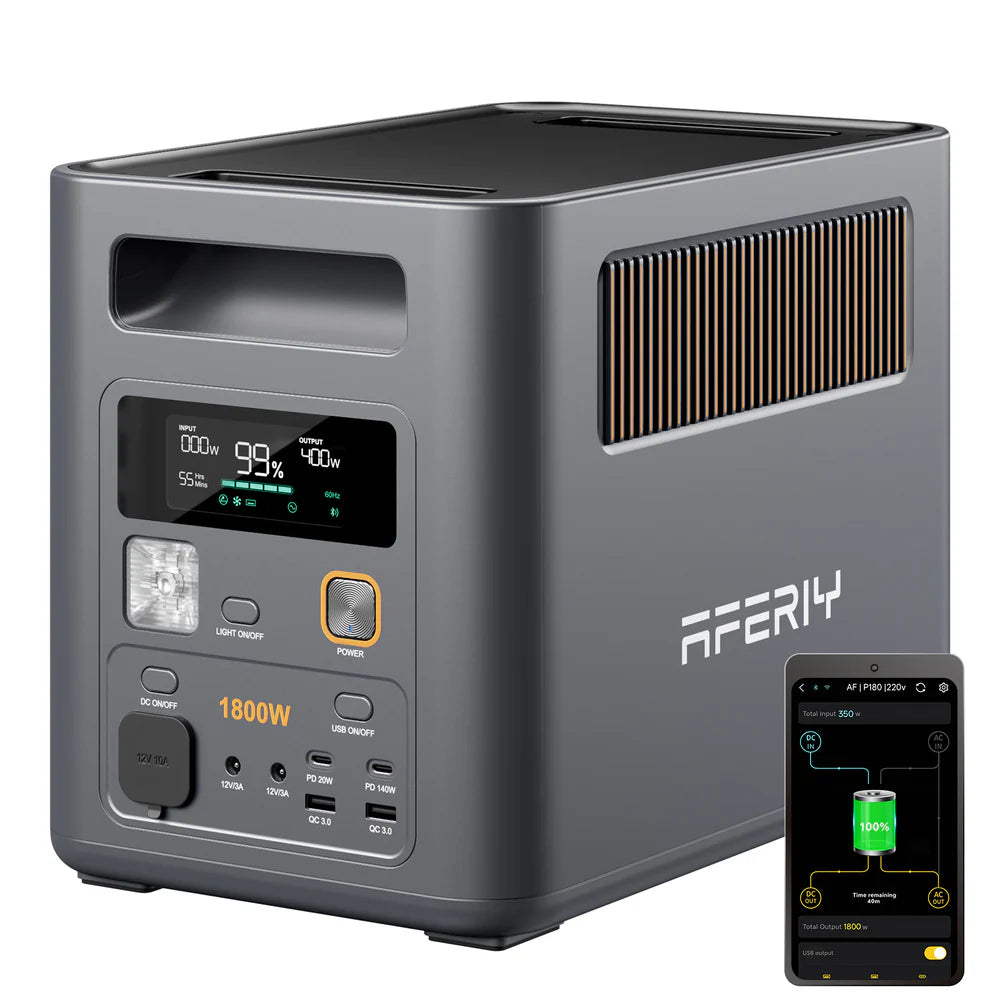 AFERIY Nomad1800 Pro P180 Power Station | 1800W 1024Wh-5120Wh