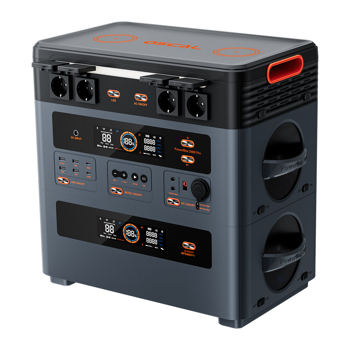 OSCAL PowerMax 2400 Pro Powerstation (2 016Wh till 22 176Wh)