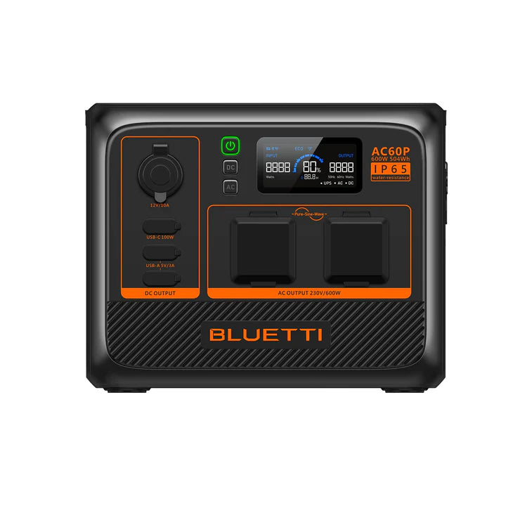 Bluetti AC60P - Reliable Power Station (600W | 504Wh) 
