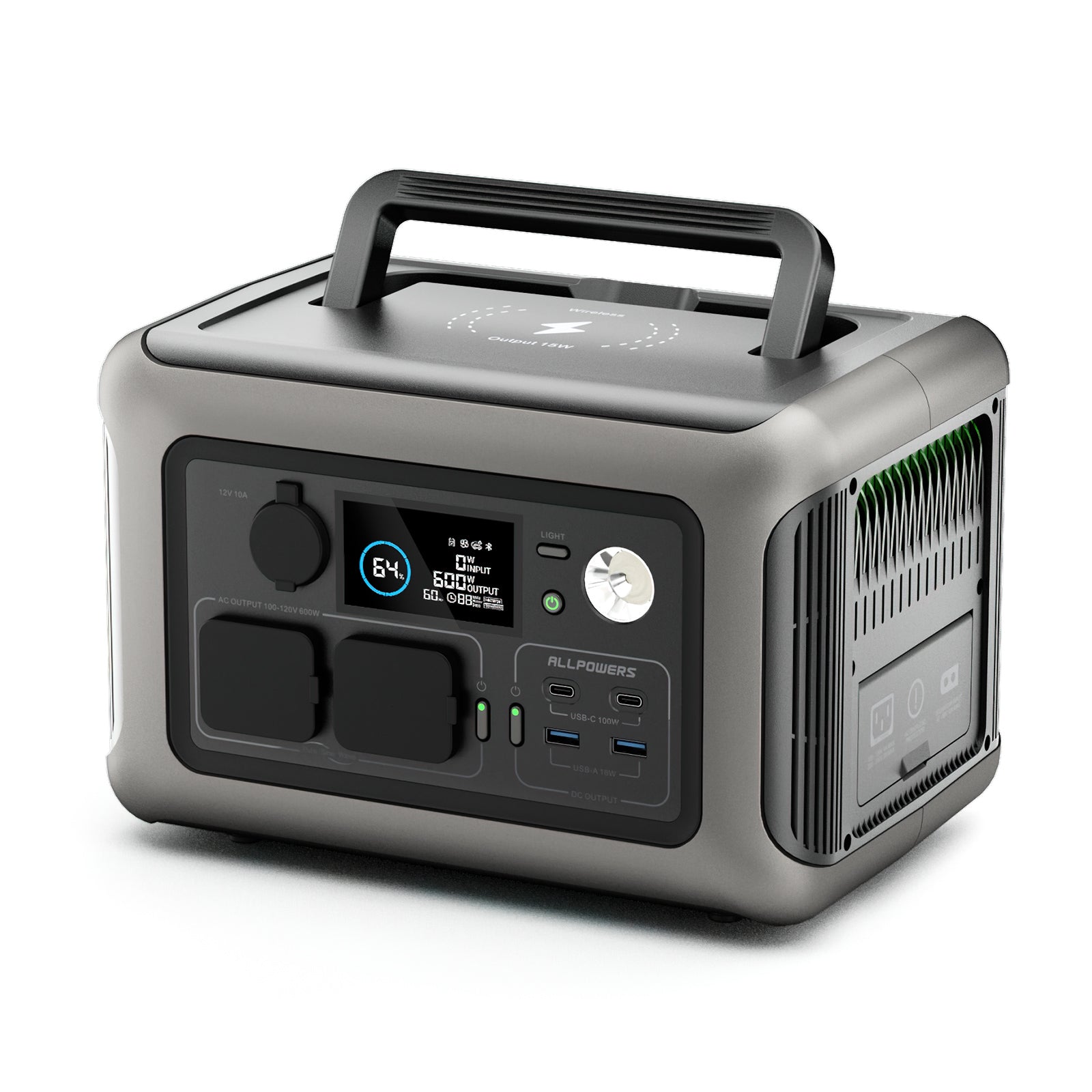 ALLPOWERS R600 Power Station 600W 299Wh LiFeP04 Battery