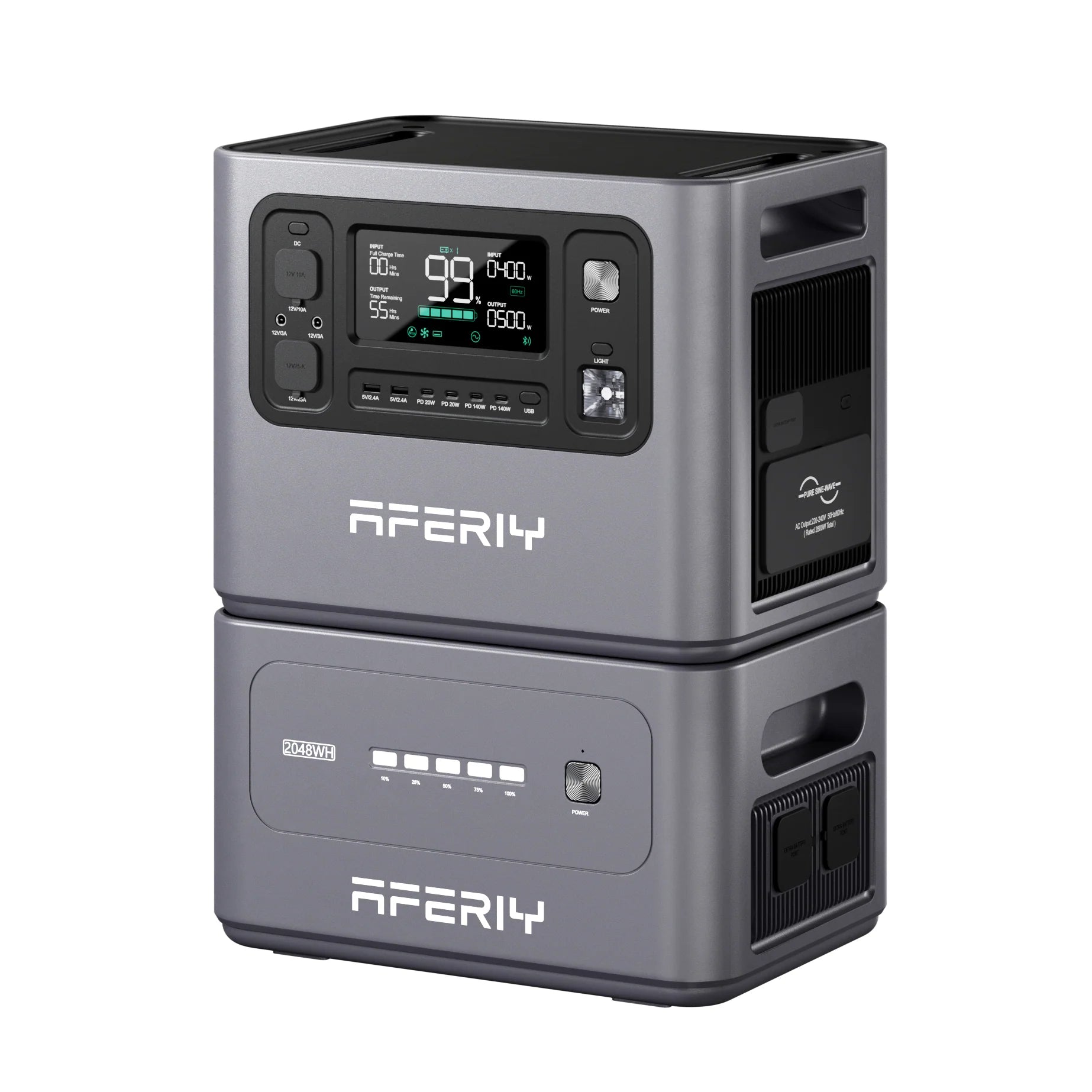 Aferiy P280-B 2048Wh Udvidelsesbatteri (Passer til Aferiy P280)