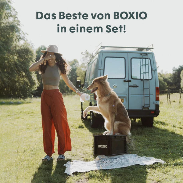 BOXIO - SANITARY: Komplettset mit Toilette, mobilem Waschbecken und Zubehör