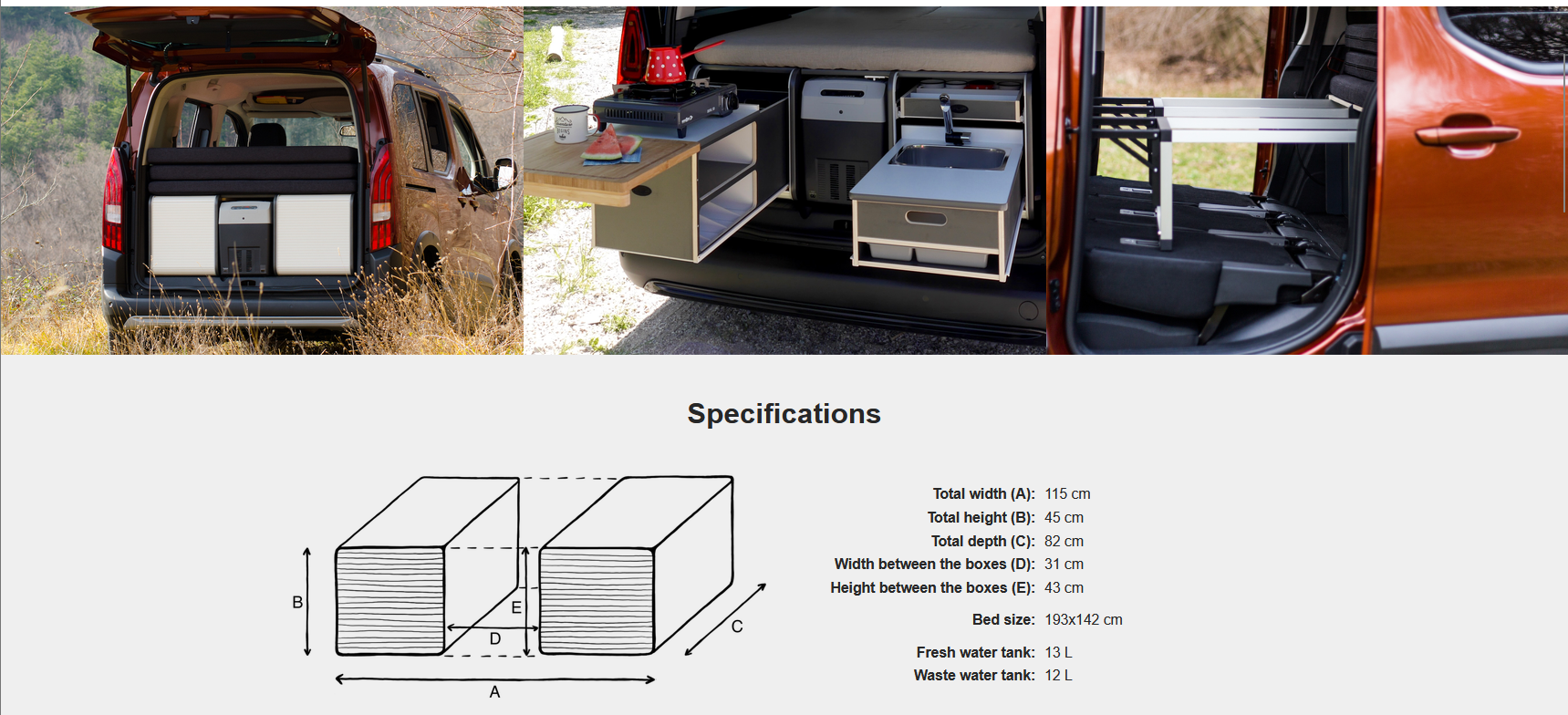 FLIP Camping Box - Luksuriøst Campervan Modul