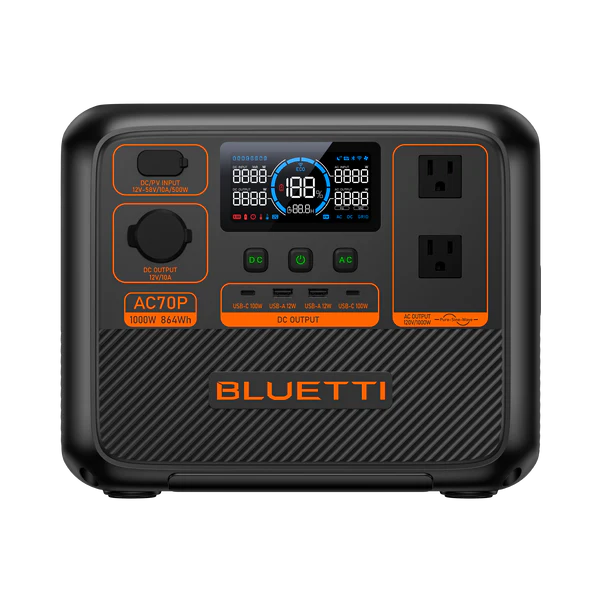 Bluetti AC70P - Reliable Power Station (1000W | 864Wh) 