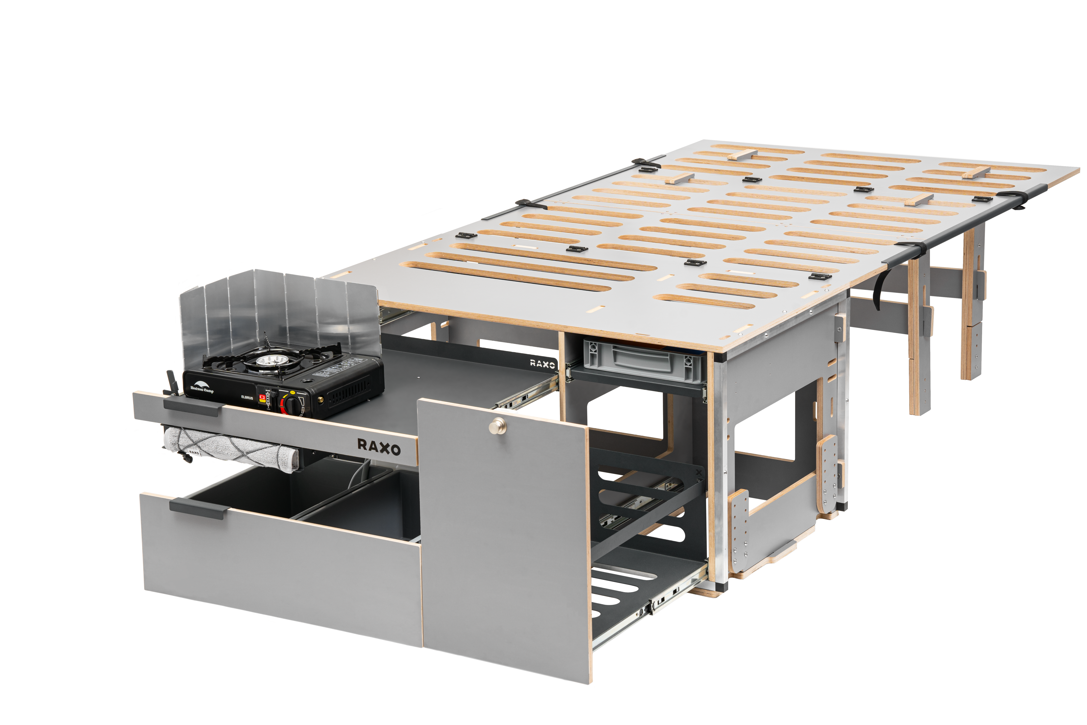 RAXO Base Campervan Module - Transform your car into a comfortable and functional campervan