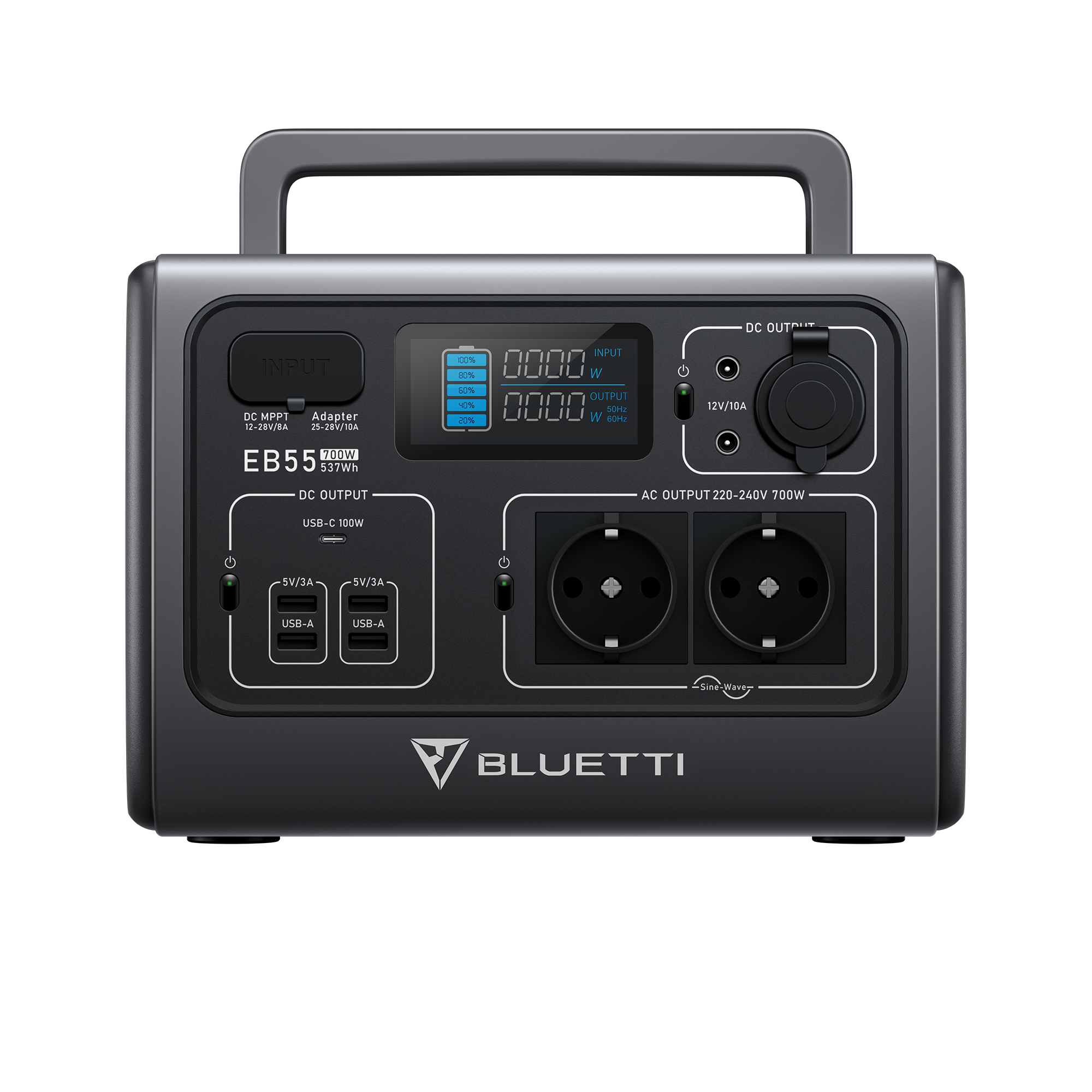 Bluetti EB55 700W 537Wh - Portable Power Station for any purpose