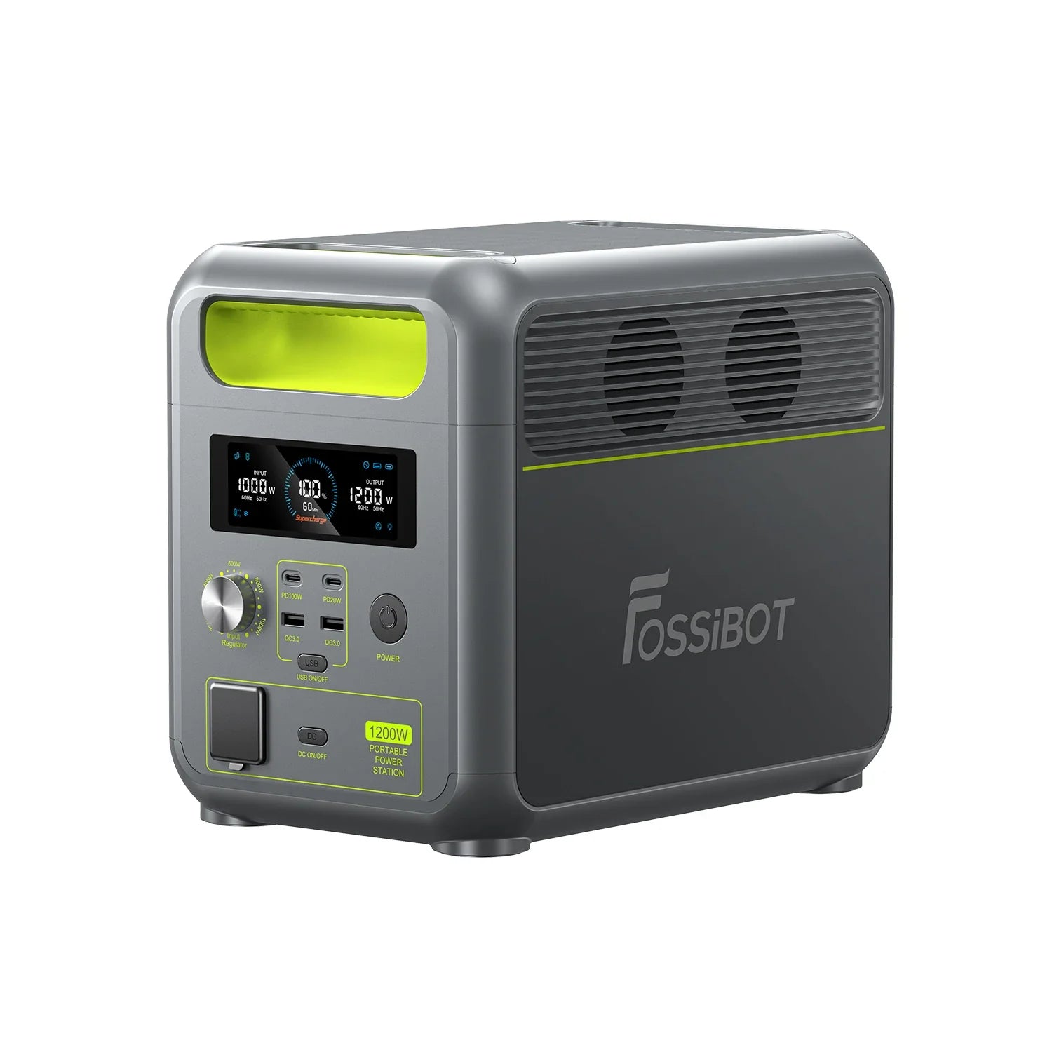 FOSSiBOT F1200 Tragbares Kraftwerk 1.200 W 1.024 Wh