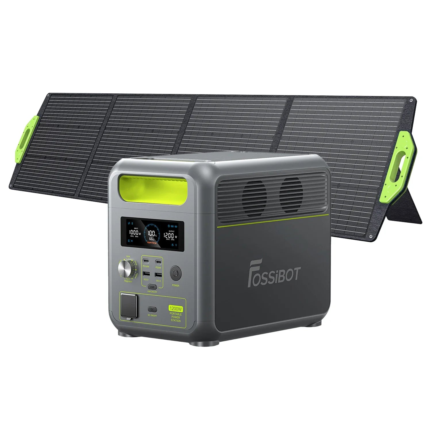 FOSSiBOT F1200 Tragbares Kraftwerk 1.200 W 1.024 Wh