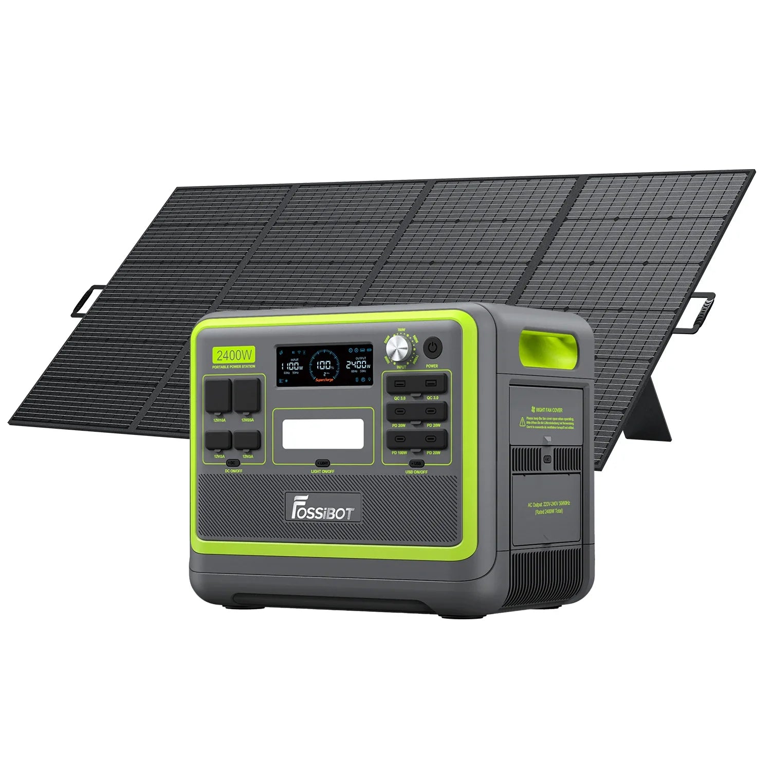 FOSSiBOT F2400 Bärbar Kraftstation 2 400 W 2 048 Wh