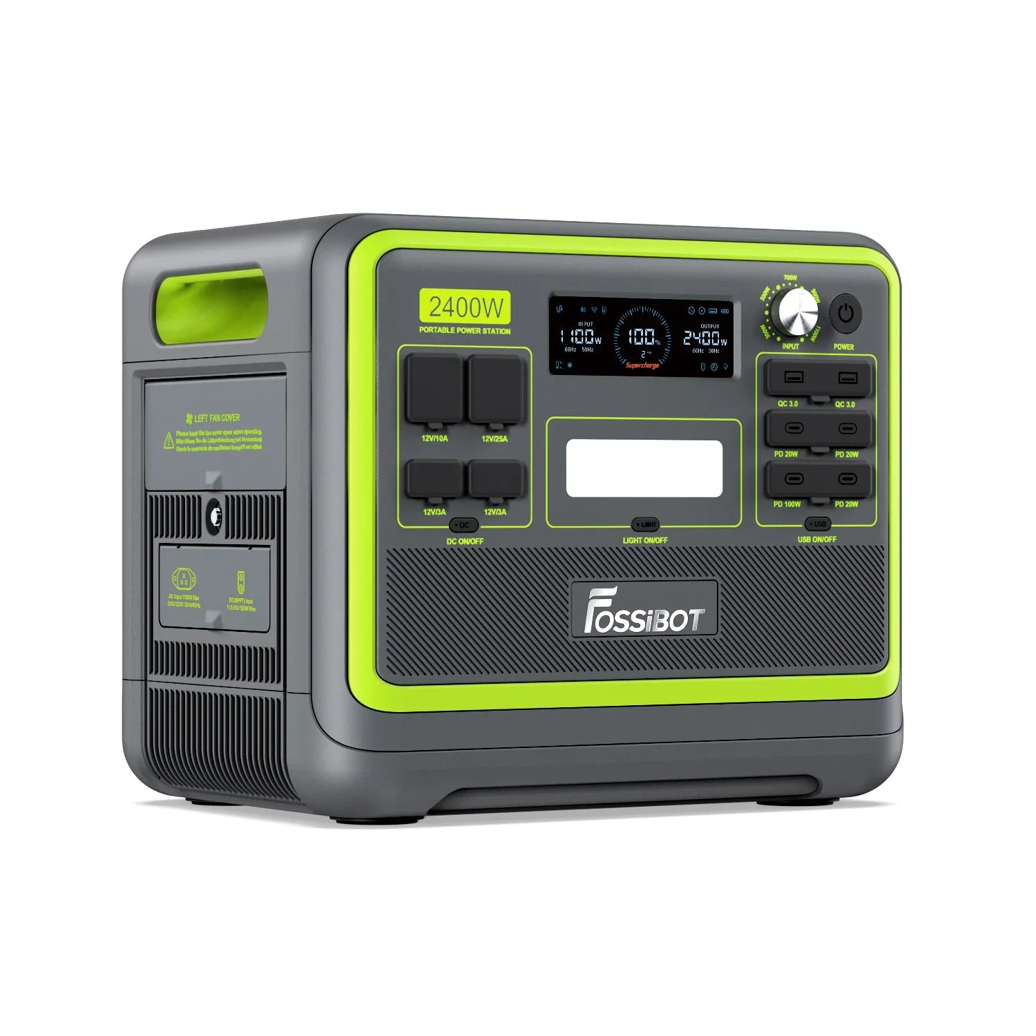 FOSSiBOT F2400 Bärbar Kraftstation 2 400 W 2 048 Wh