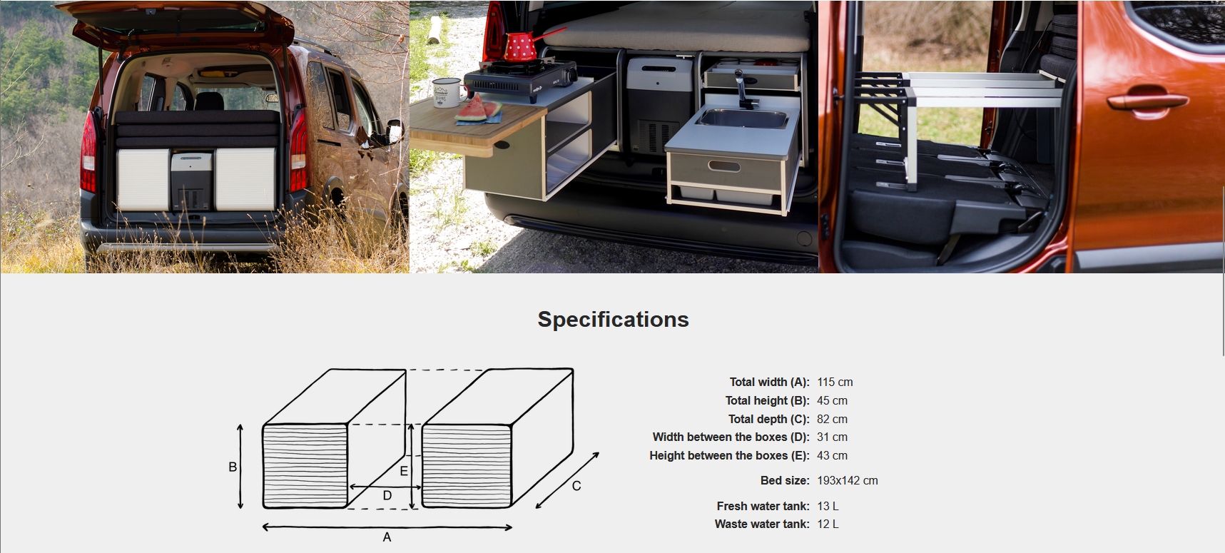 FLIP Camping Box - Luksuriøst Campervan Modul