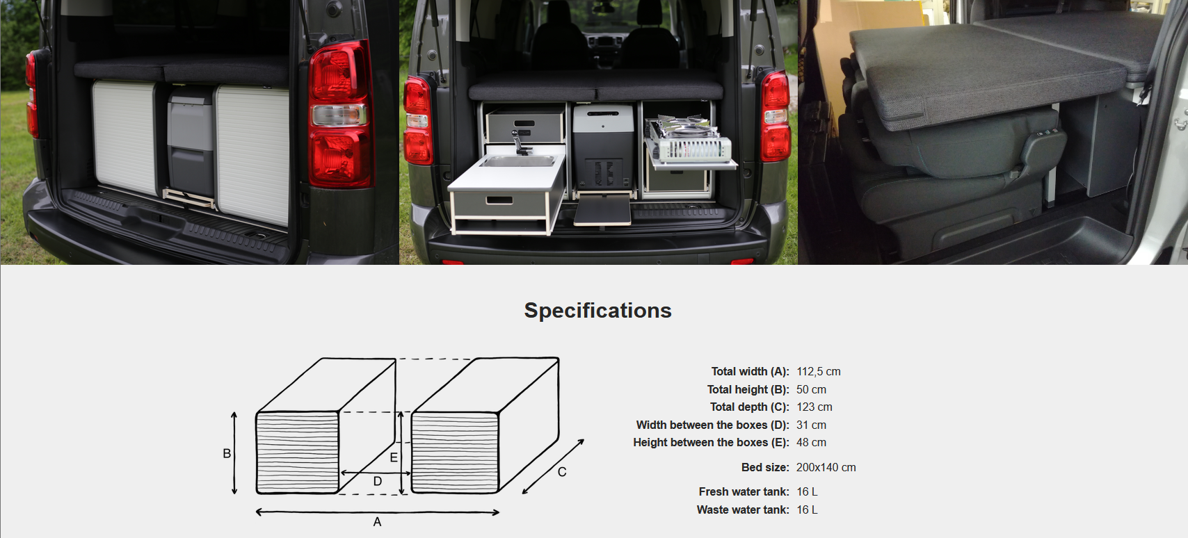 FLIP Camping Box - Luksuriøst Campervan Modul