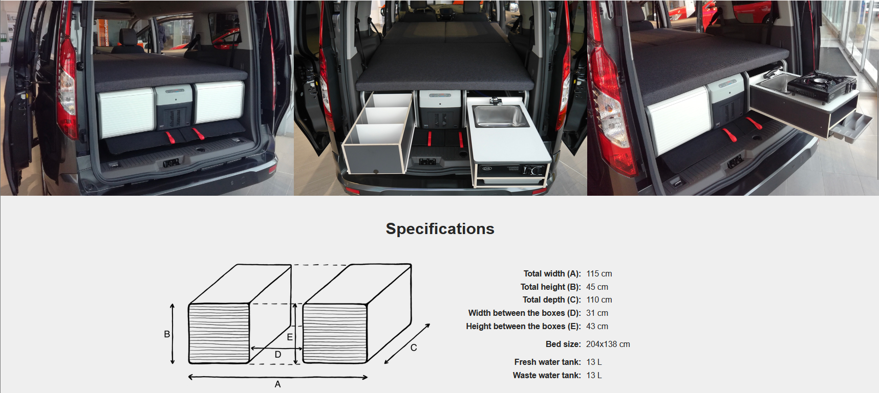 FLIP Camping Box - Luksuriøst Campervan Modul