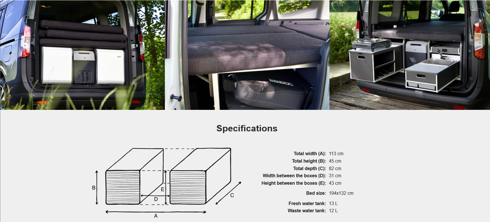 FLIP Camping Box - Luksuriøst Campervan Modul