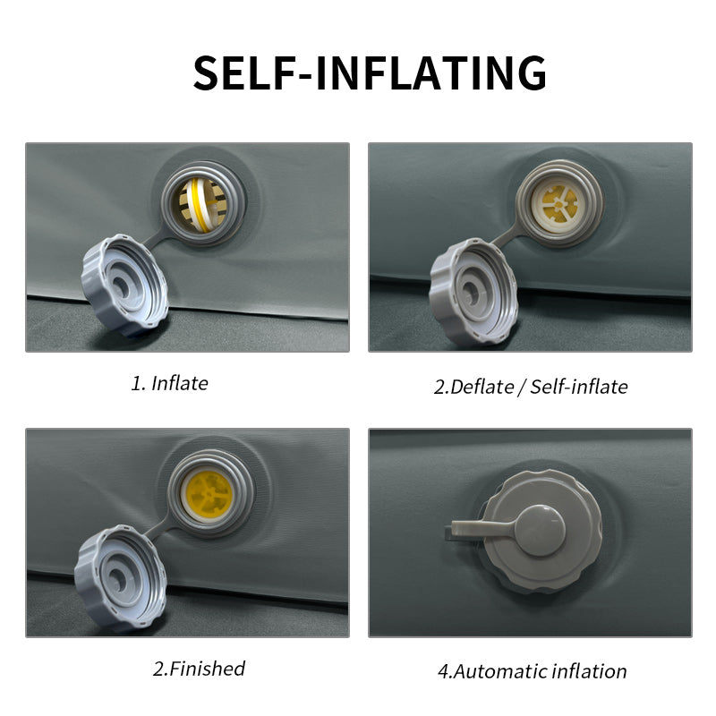 CampBoxi LUX 10 - selvoppustelig luksusmadras til bilen