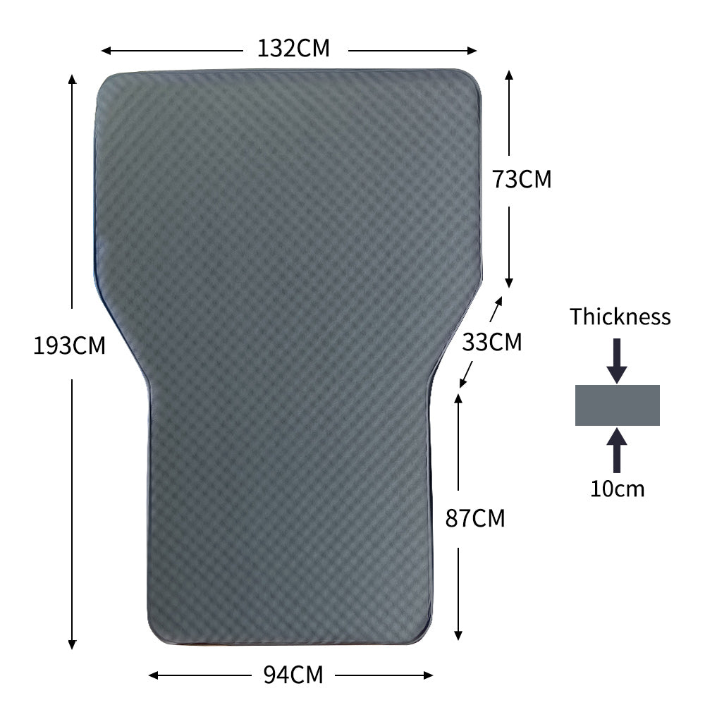 CampBoxi LUX 10 - selvoppustelig luksusmadras til bilen