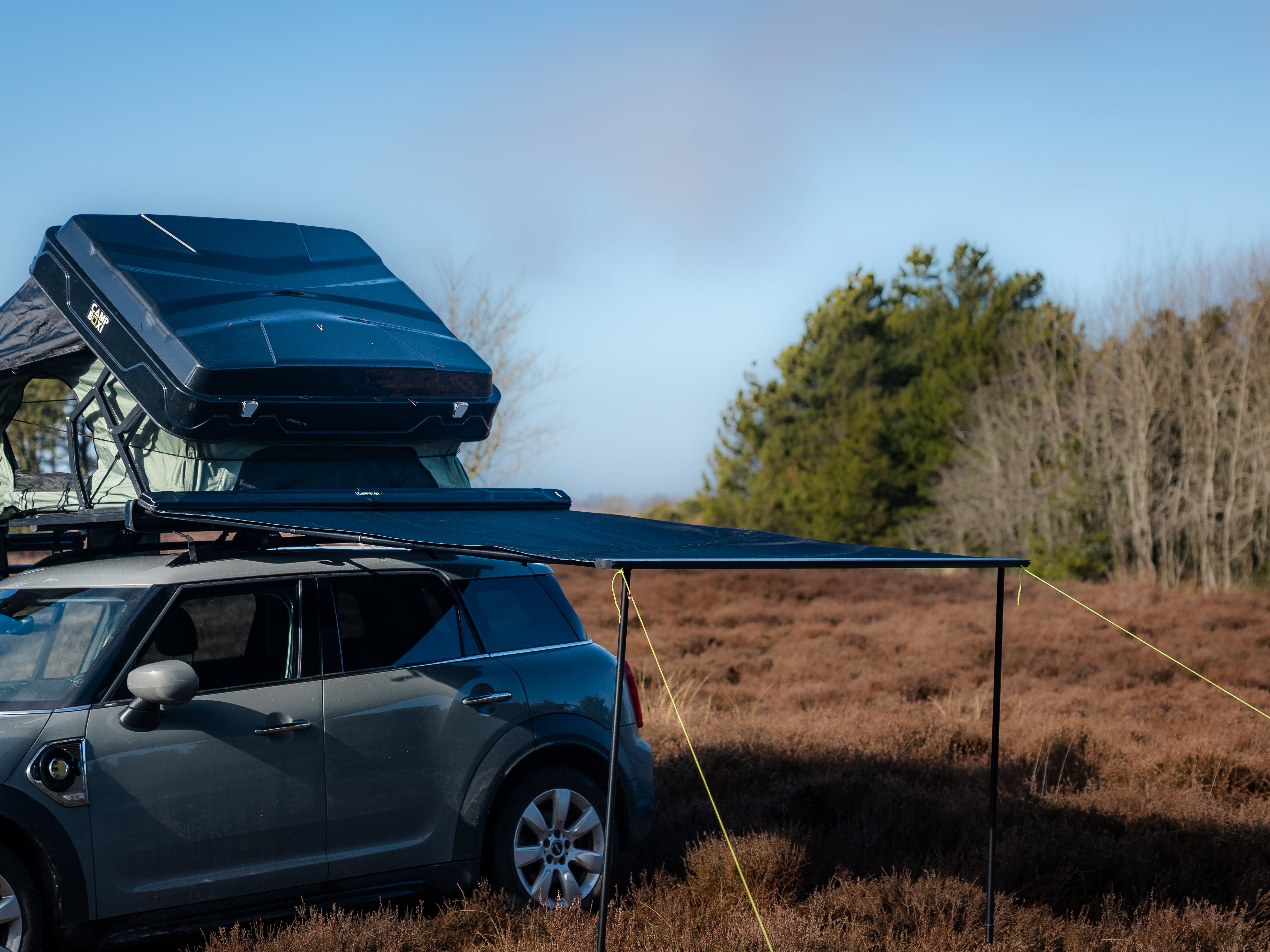 CampBoxi Uni-markise 200x250cm - Universel markise til alle slags biler