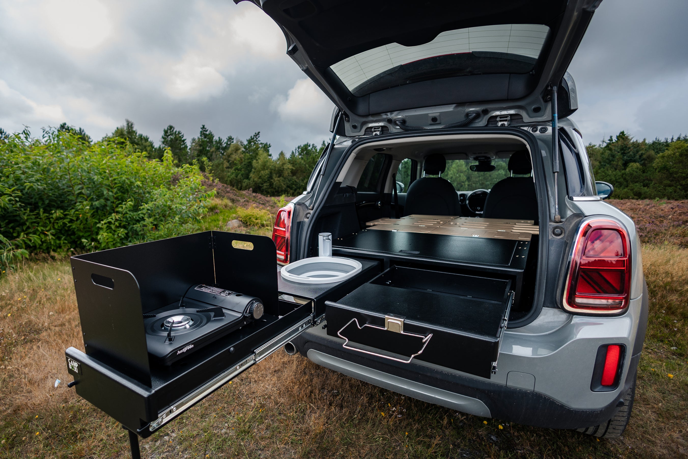 CampBoxi Kitchenfit - Alt-i-ét Camper Box til hverdagsbiler