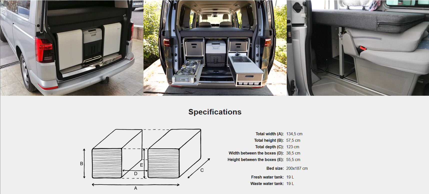 FLIP Camping Box - Luksuriøst Campervan Modul