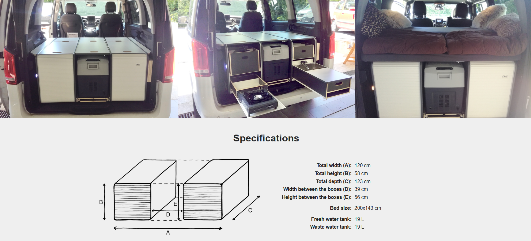 FLIP Camping Box - Luksuriøst Campervan Modul