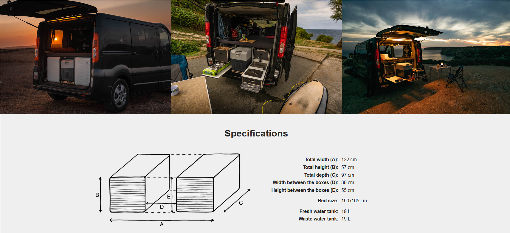 FLIP Camping Box - Luksuriøst Campervan Modul