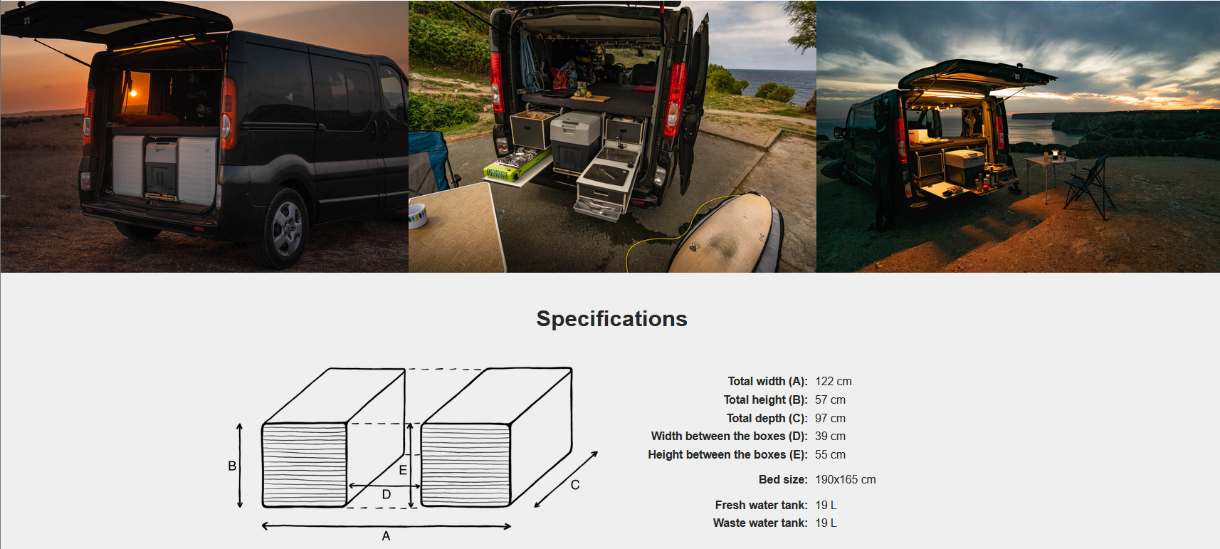 FLIP Camping Box - Luksuriøst Campervan Modul