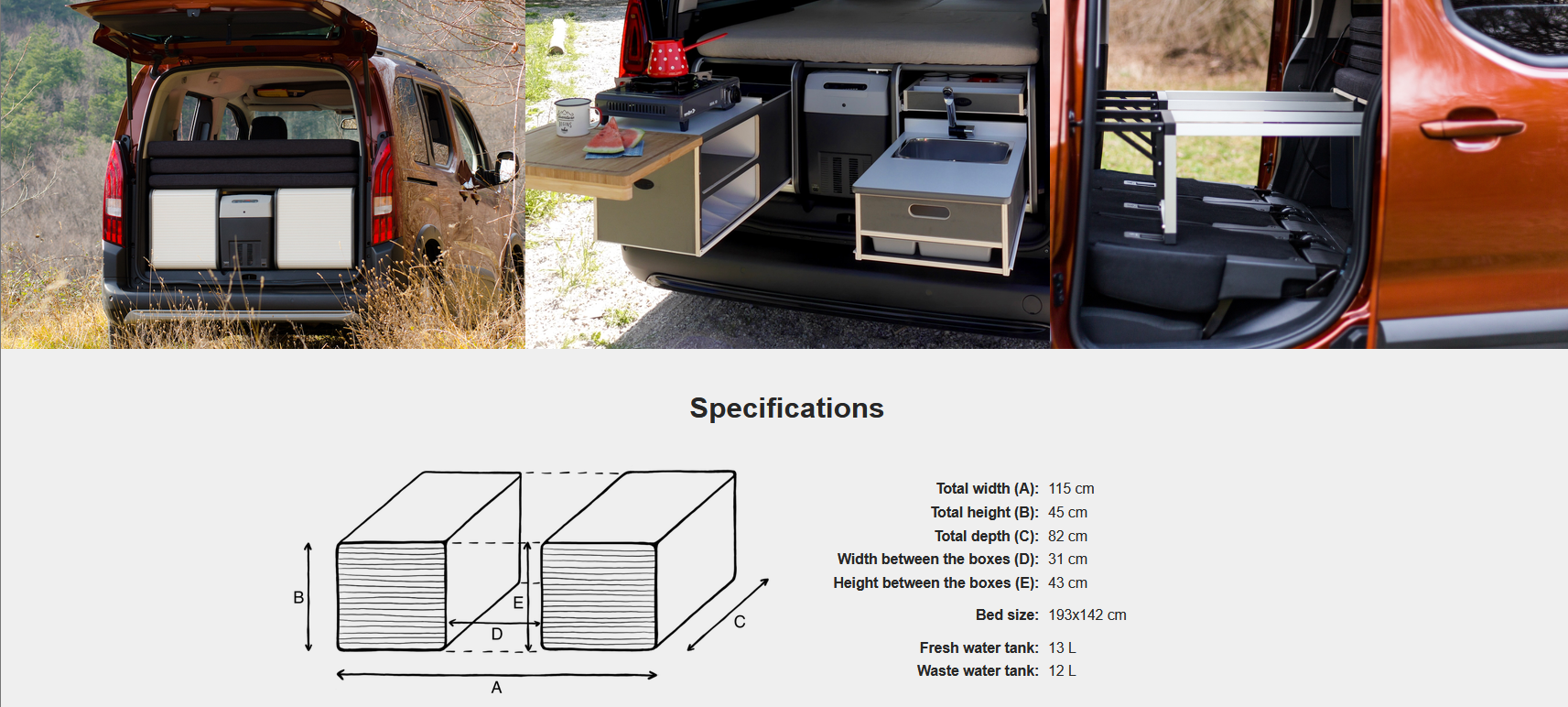 FLIP Camping Box - Luksuriøst Campervan Modul