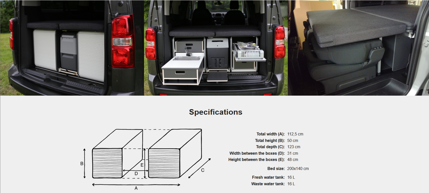 FLIP Camping Box - Luksuriøst Campervan Modul