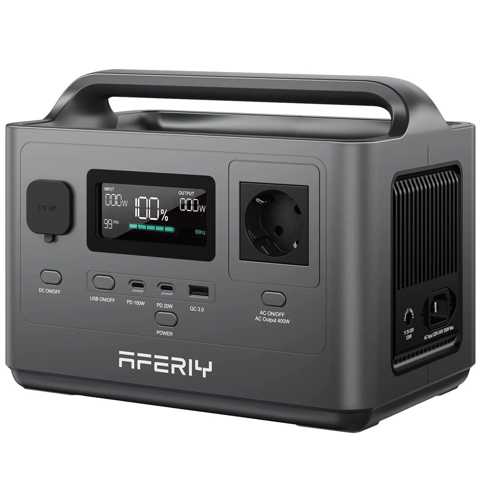 AFERIY P040 Bärbar Kraftstation 400W 256Wh