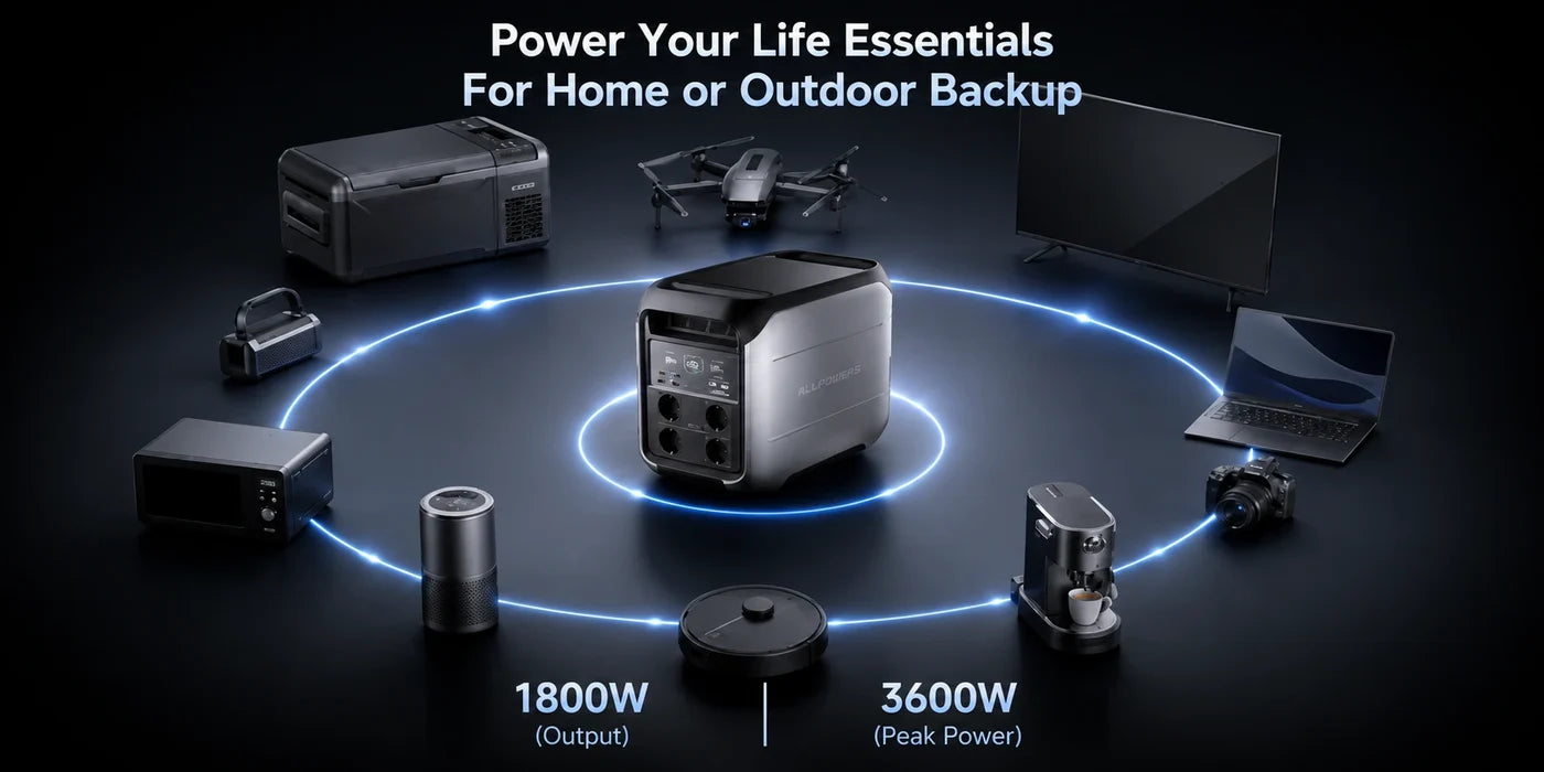 ALLPOWERS P1800 Portable Power Station 1800W 1024Wh