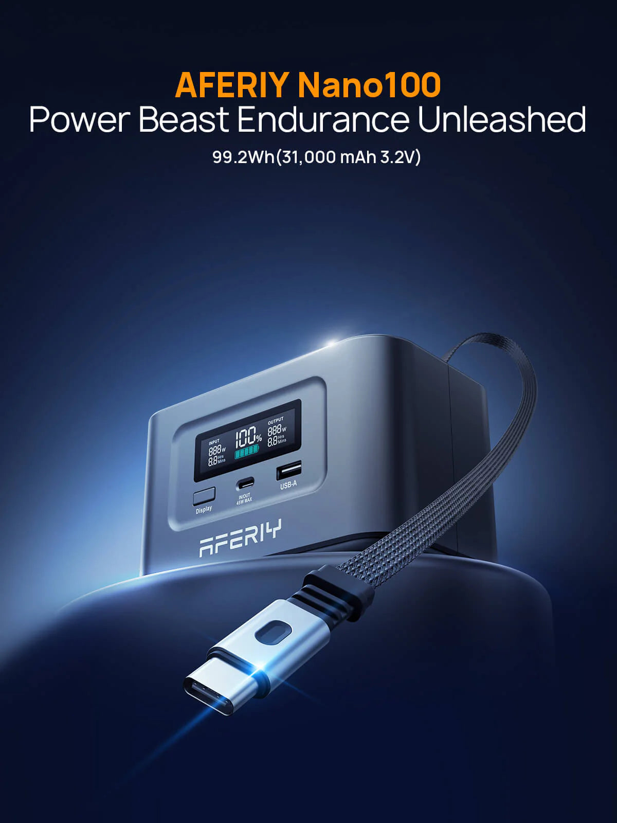 AFERIY Nano100 Transportabel Power Station 100W 99.2Wh