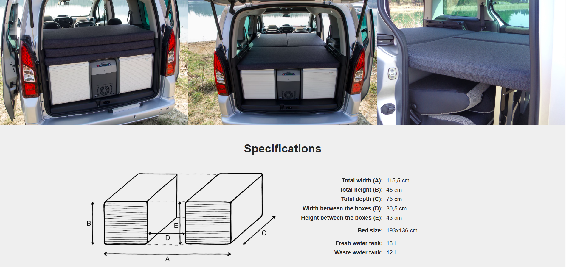 FLIP Camping Box - Luksuriøst Campervan Modul