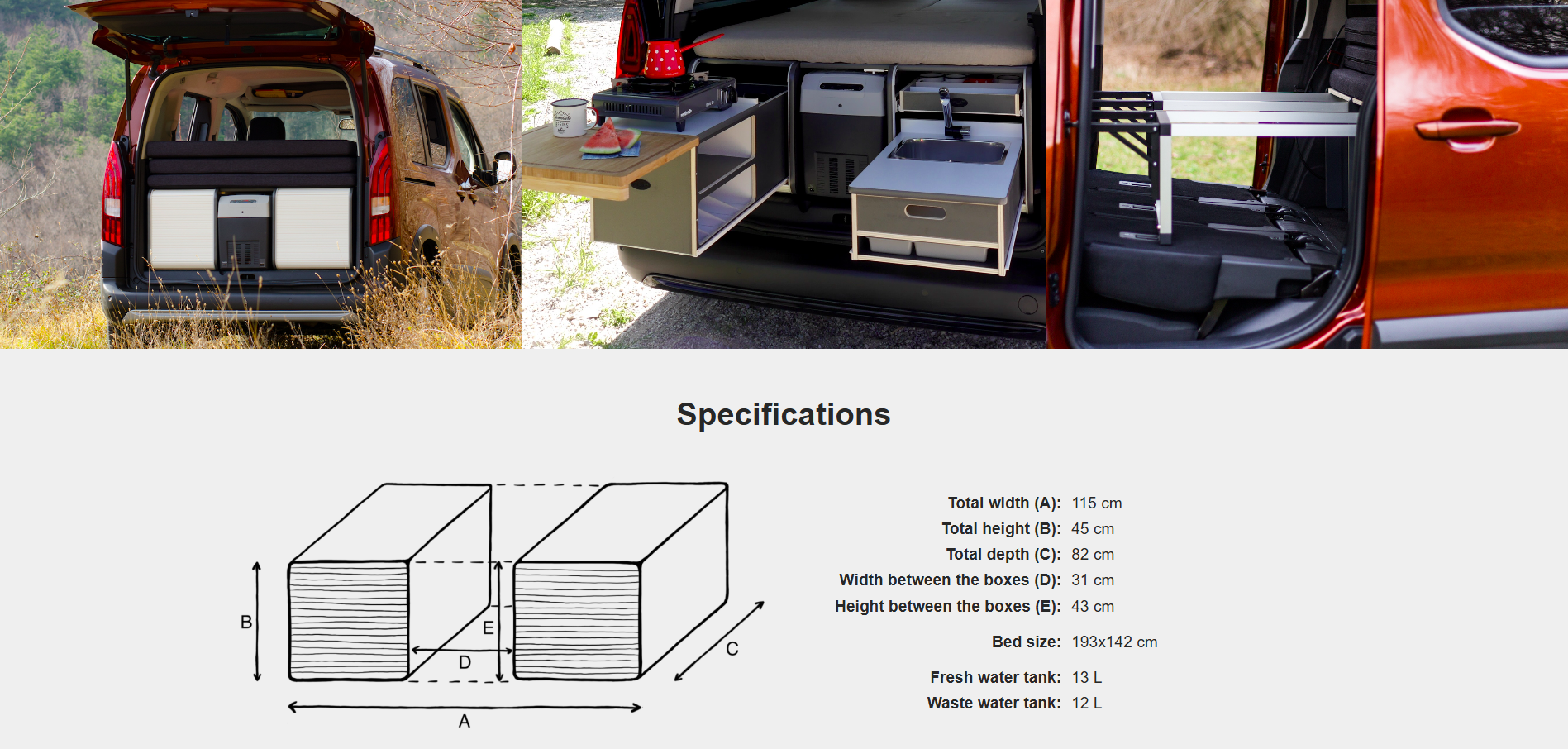FLIP Camping Box - Luksuriøst Campervan Modul