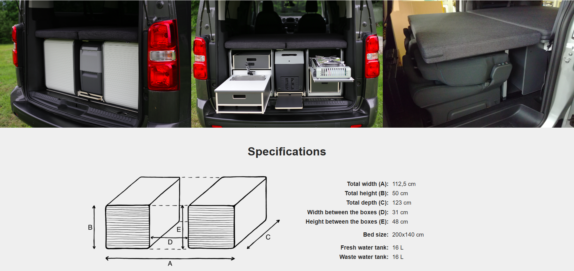 FLIP Camping Box - Luksuriøst Campervan Modul