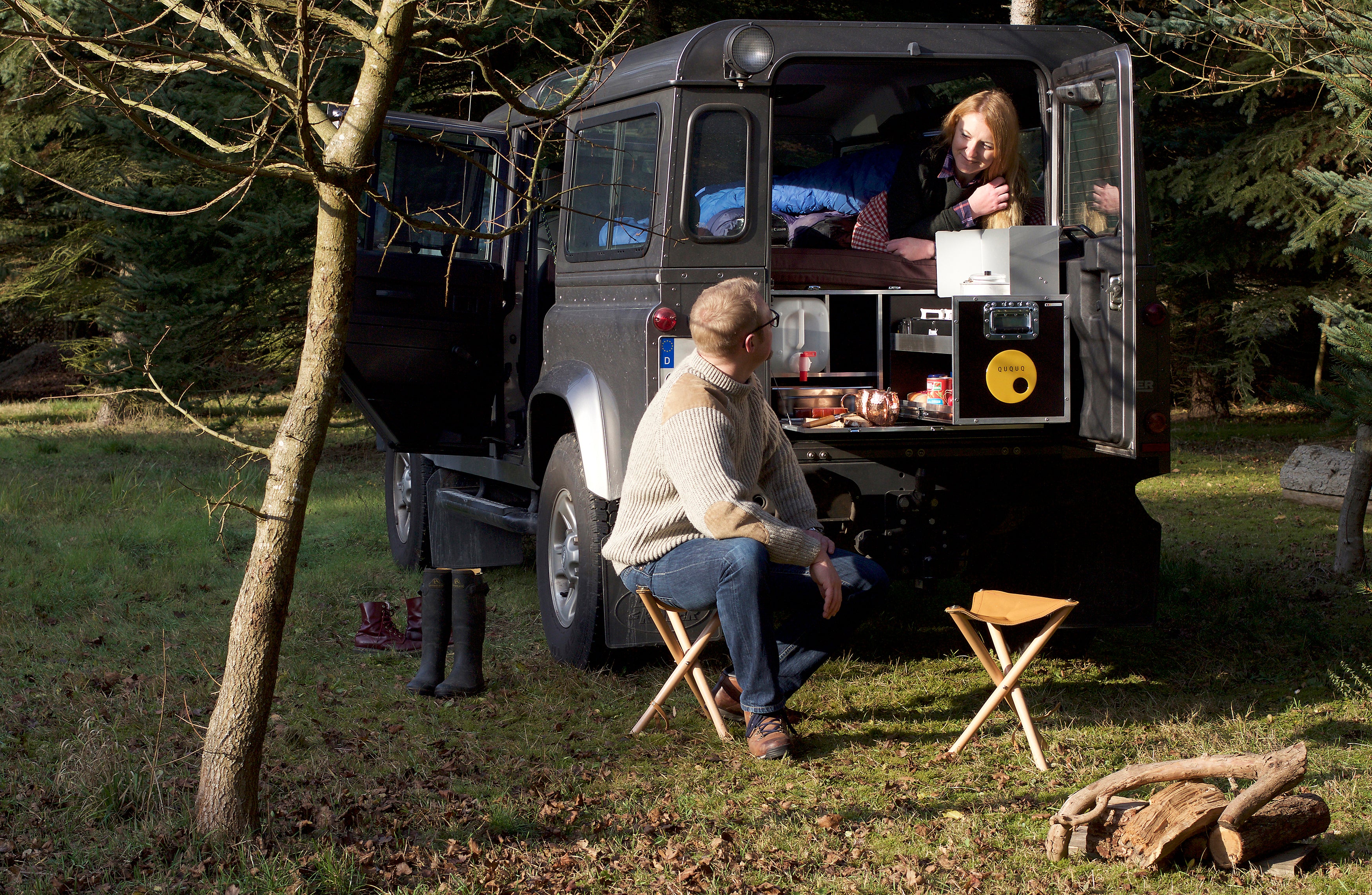 QUQUQ D-Box - Campervan modul til Landrover Defender