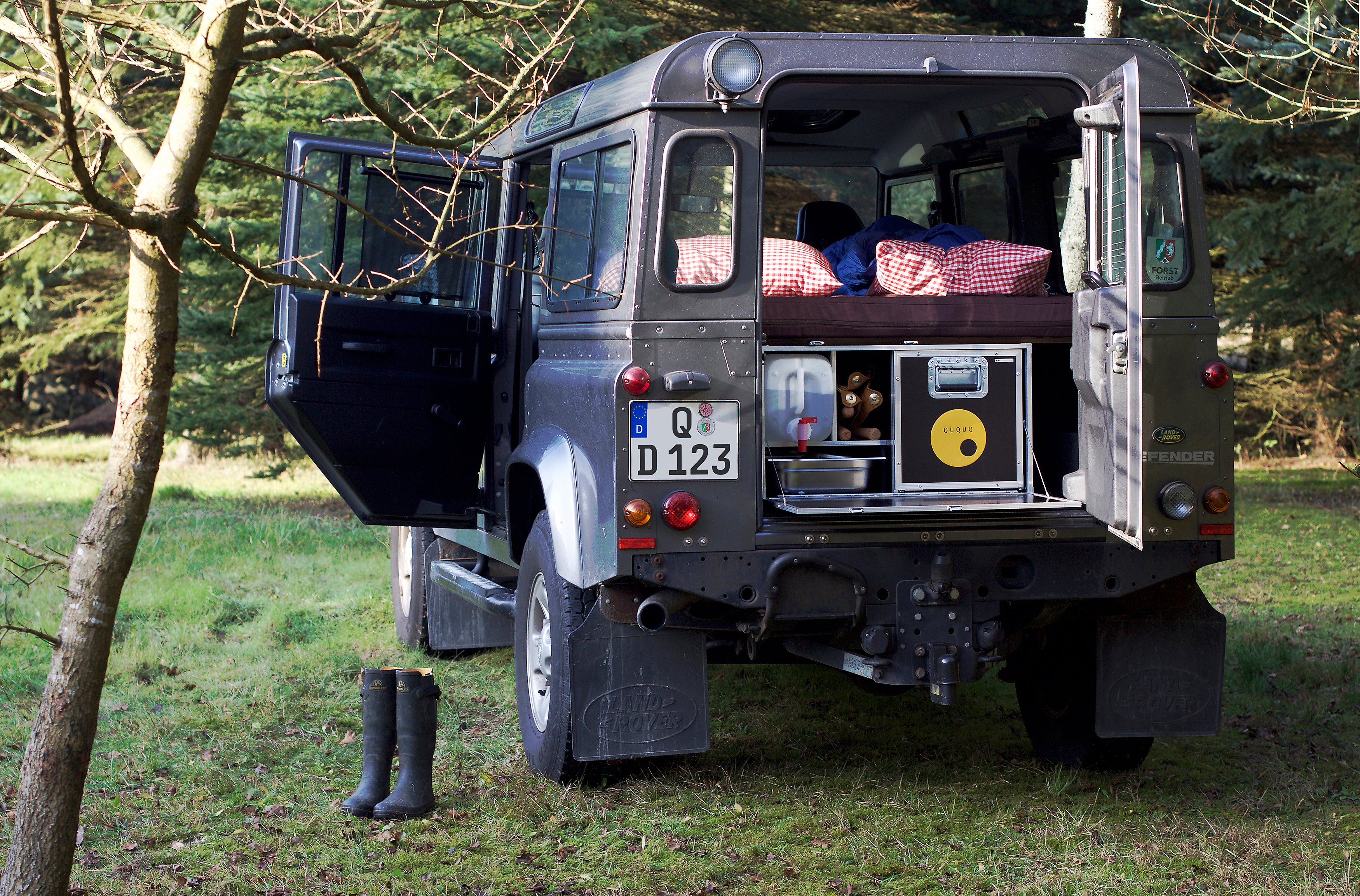 QUQUQ D-Box – Campervan-Modul für Landrover Defender