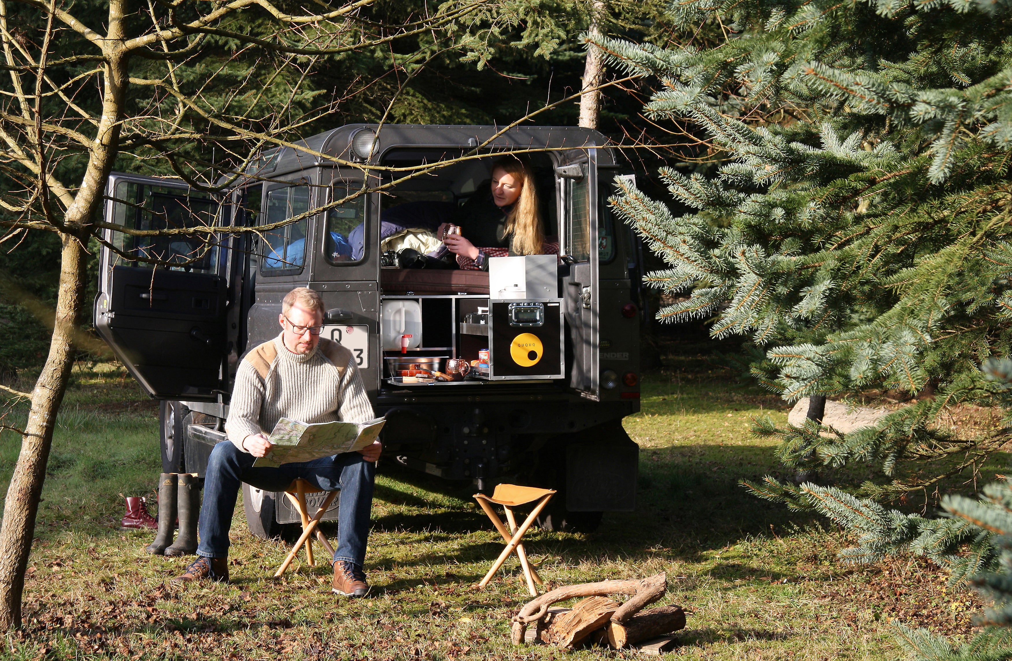 QUQUQ D-Box – Campervan-Modul für Landrover Defender