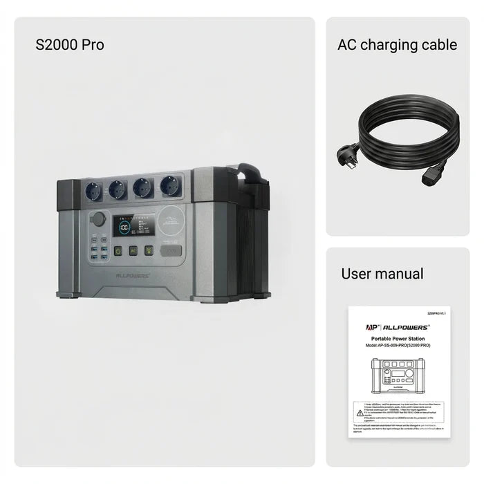 ALLPOWERS S2000 Pro Portable Power Station 2400W 1451Wh