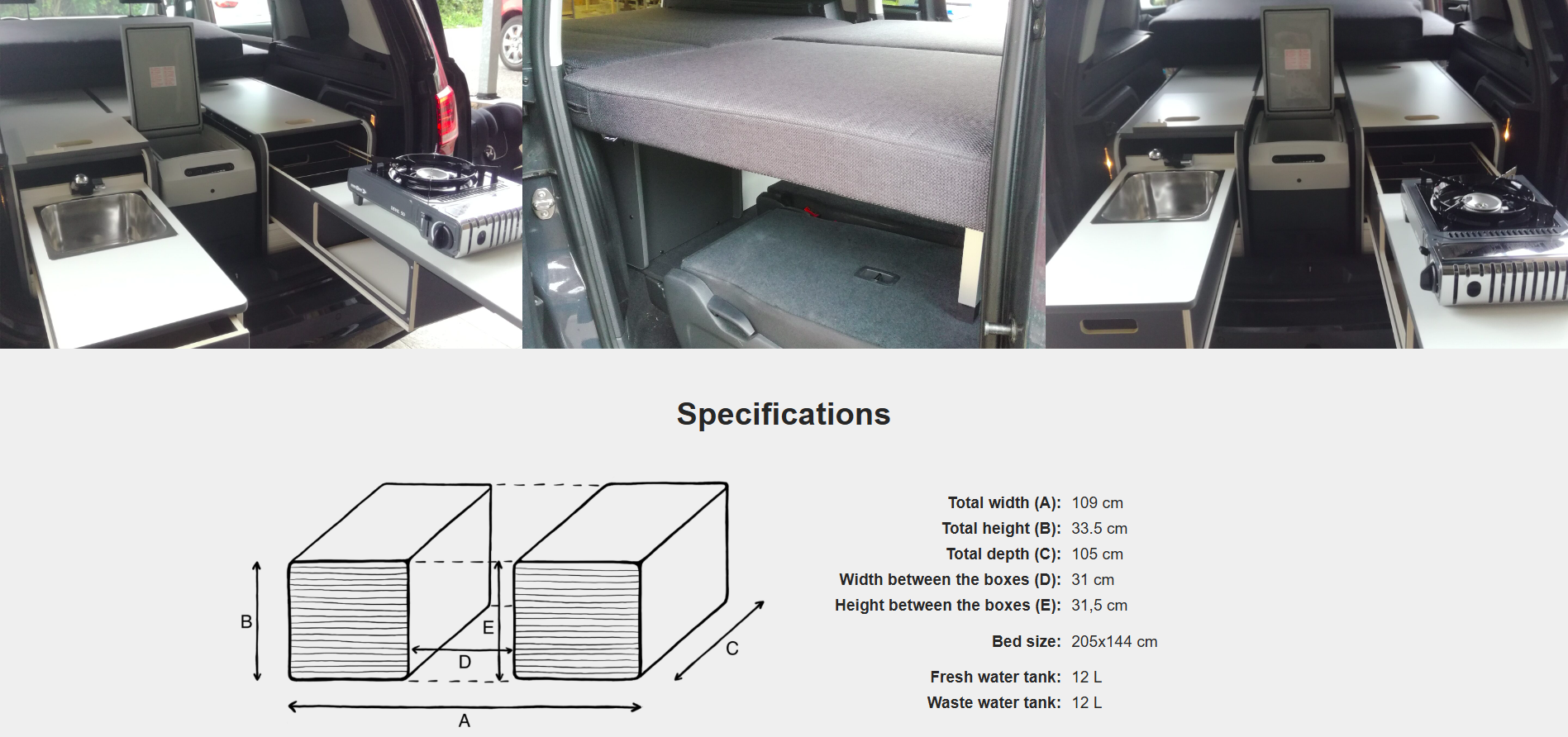 FLIP Camping Box - Luksuriøst Campervan Modul