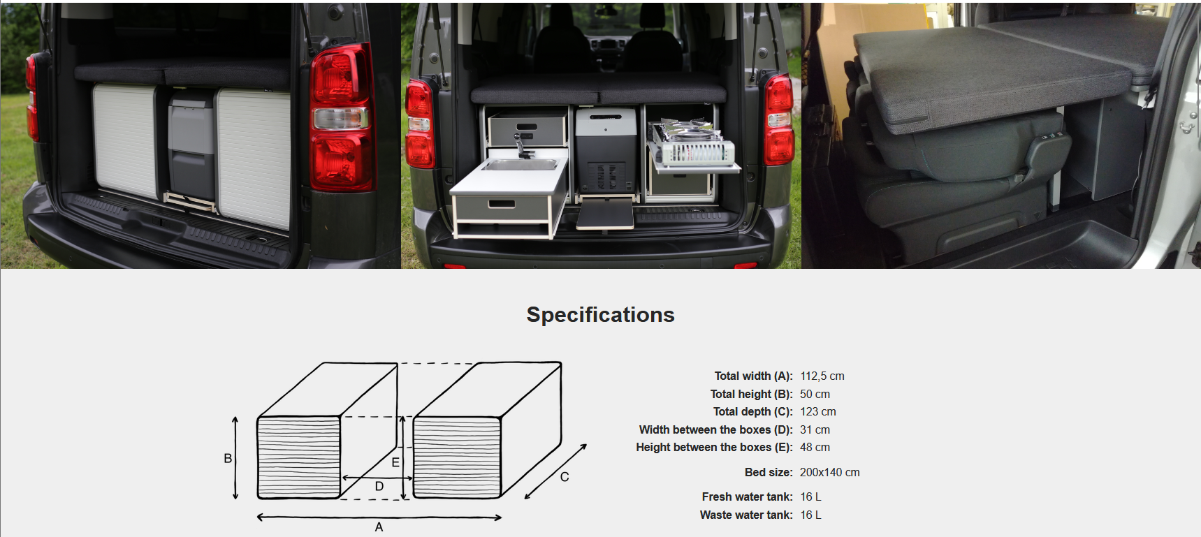 FLIP Camping Box - Luksuriøst Campervan Modul