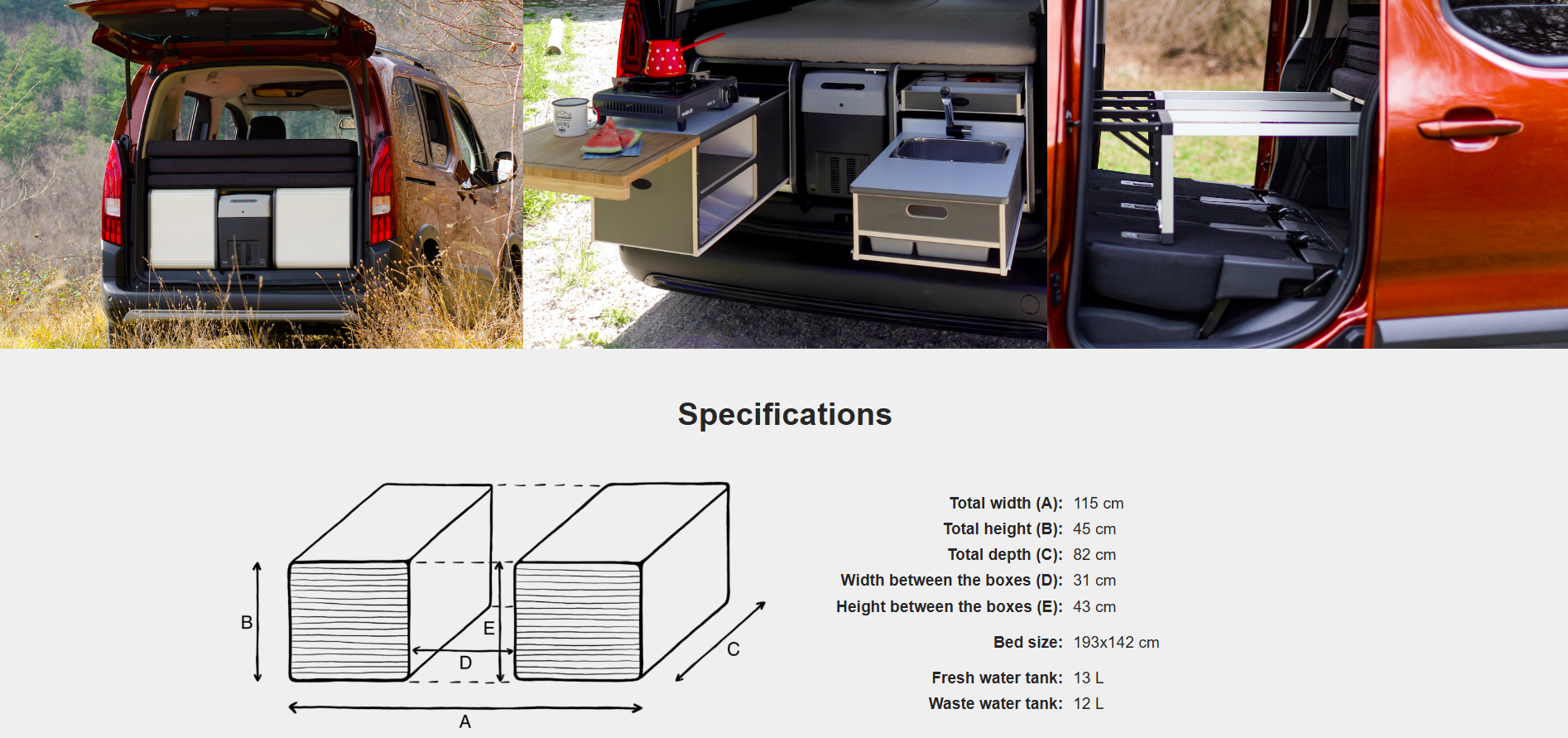 FLIP Camping Box - Luksuriøst Campervan Modul