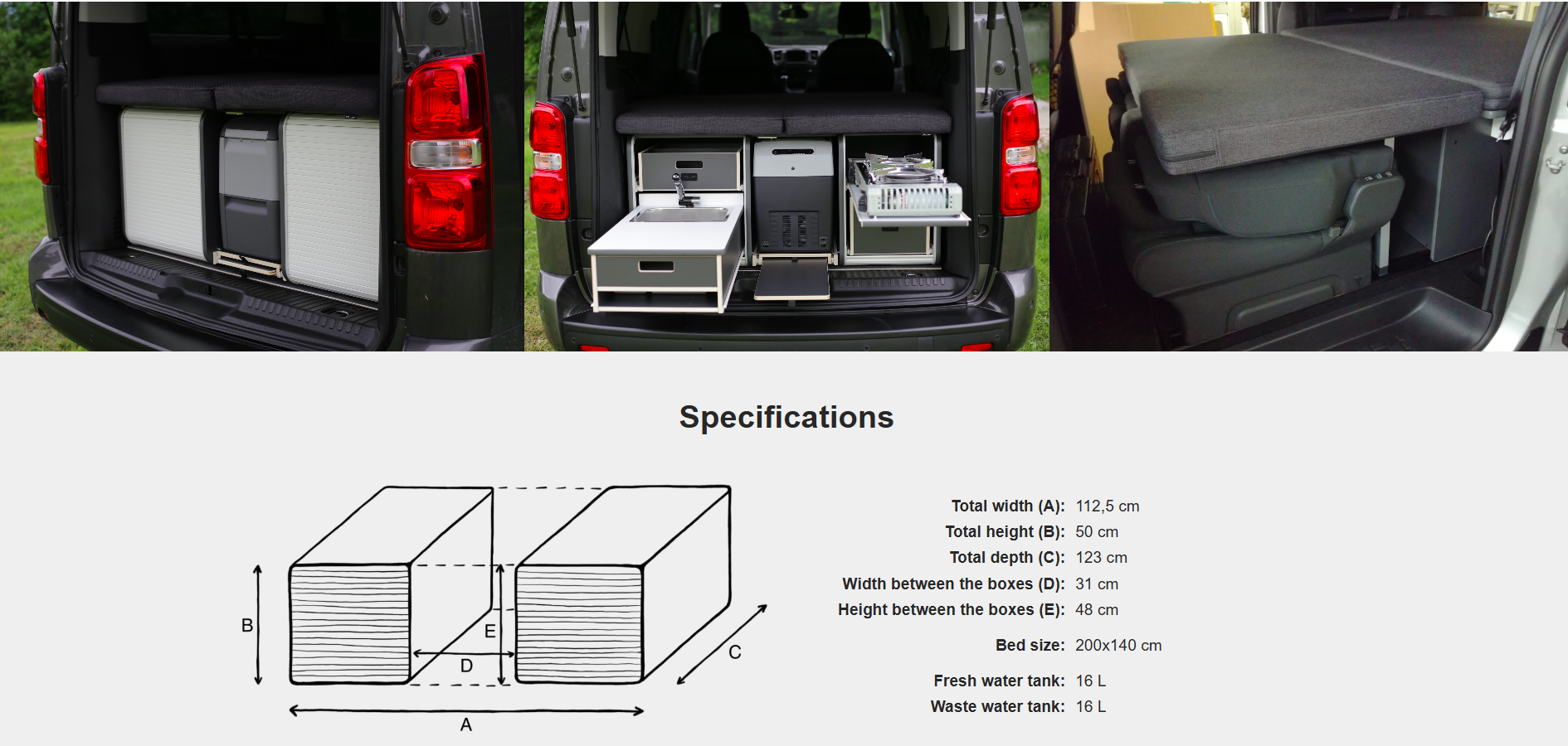 FLIP Camping Box - Luksuriøst Campervan Modul