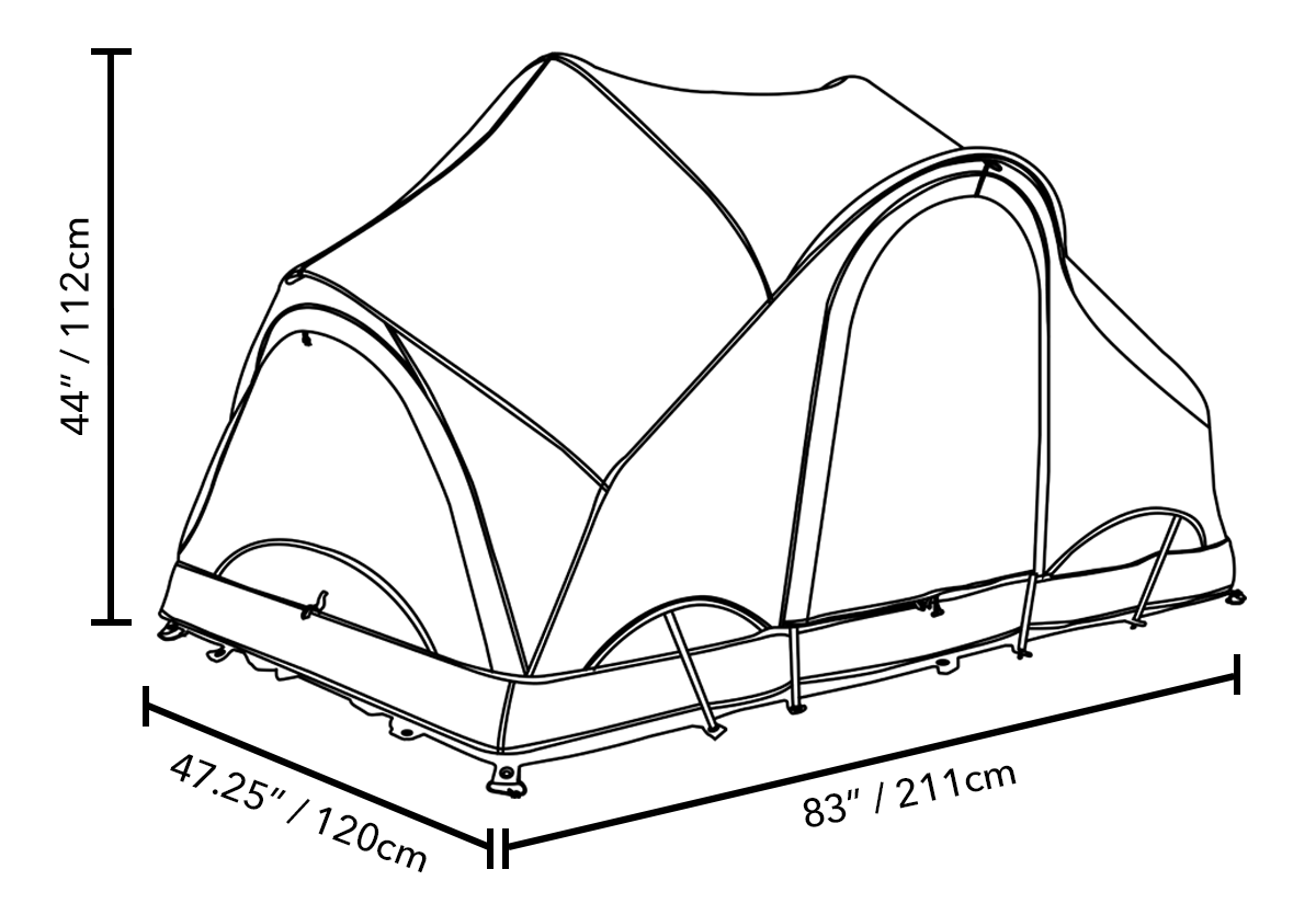 C6 Rev Tent - 2-in-1 Roof Tent 